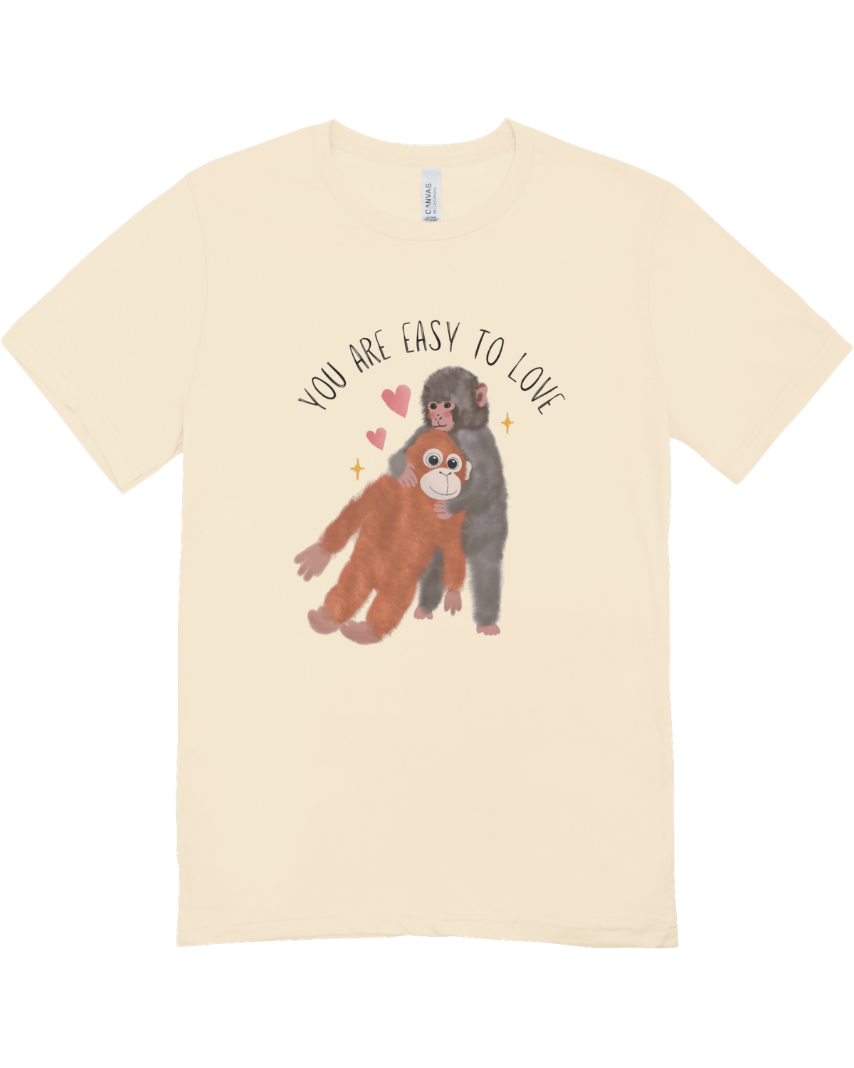 You Are Easy To Love (Punch, the Baby Macaque Monkey) - T-Shirt