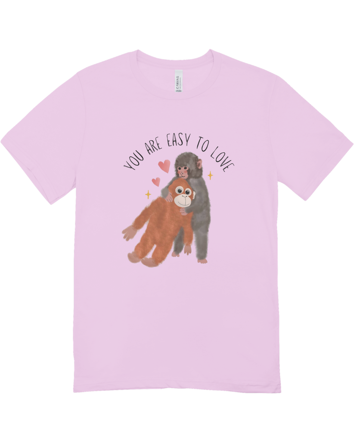 You Are Easy To Love (Punch, the Baby Macaque Monkey) - T-Shirt