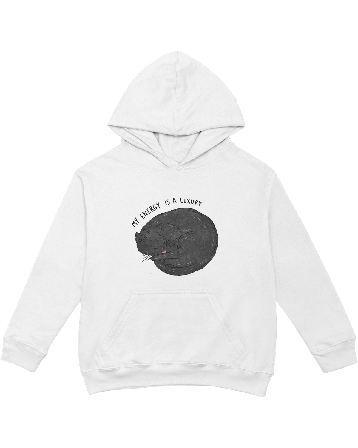 My Energy Is A Luxury (Black Cat) - Hoodie
