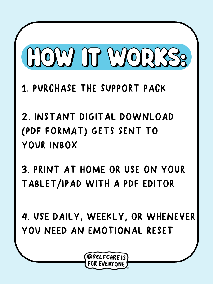 The Complete Self-Care Printable Bundle (All 3 Printable PDF's) - 100+ Pages of Tools, Guidance & Creative Support