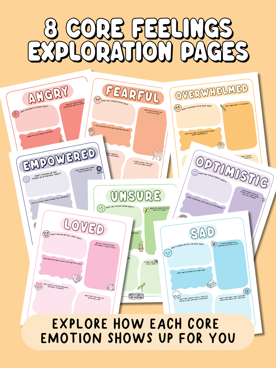 The Complete Self-Care Printable Bundle (All 3 Printable PDF's) - 100+ Pages of Tools, Guidance & Creative Support