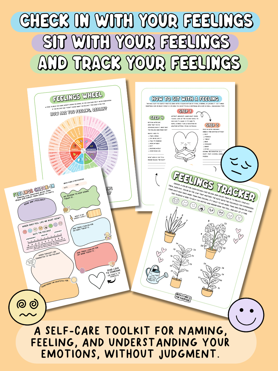 The Complete Self-Care Printable Bundle (All 3 Printable PDF's) - 100+ Pages of Tools, Guidance & Creative Support