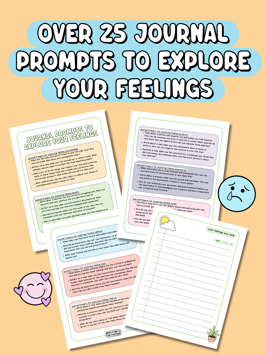 The Complete Self-Care Printable Bundle (All 3 Printable PDF's) - 100+ Pages of Tools, Guidance & Creative Support