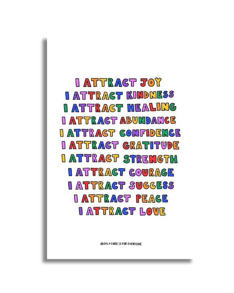 I Attract Affirmations - Poster