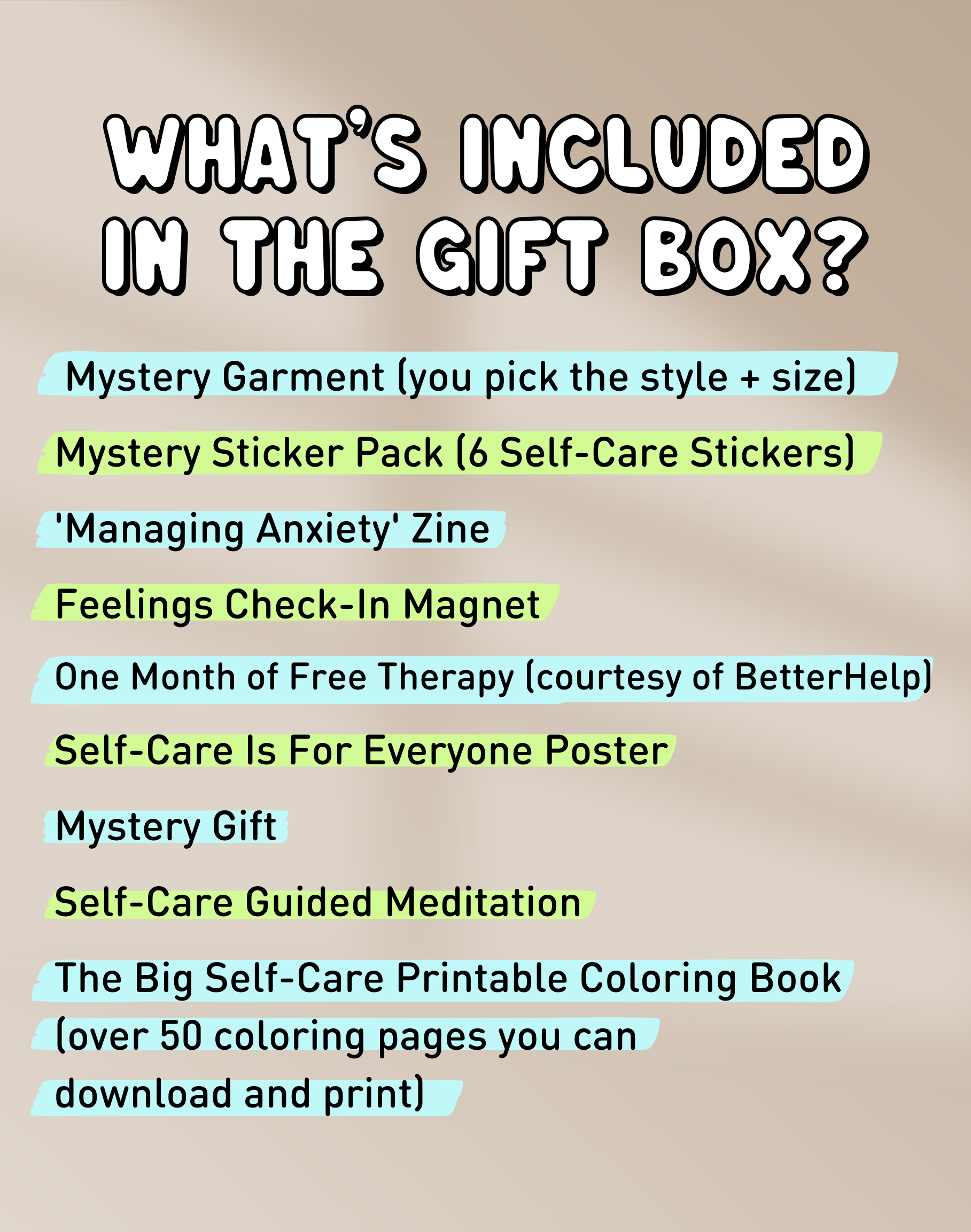 Mystery Sweatshirt Self-Care Box