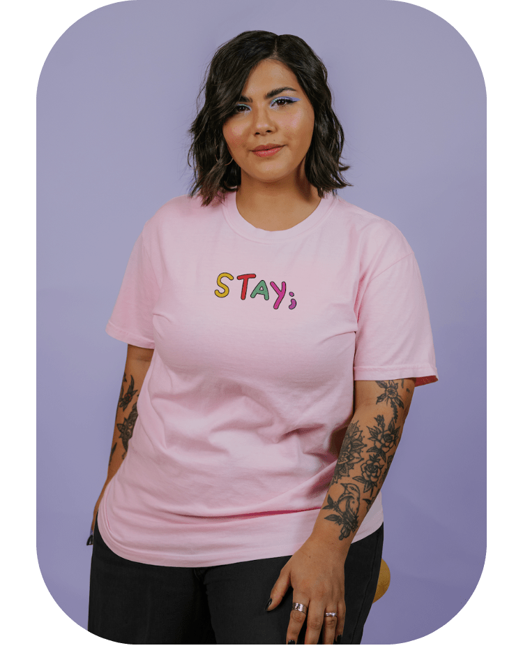 Stay; You Have Not Seen The Best Days Of Your Life Yet! (includes a back-print) - T-Shirt