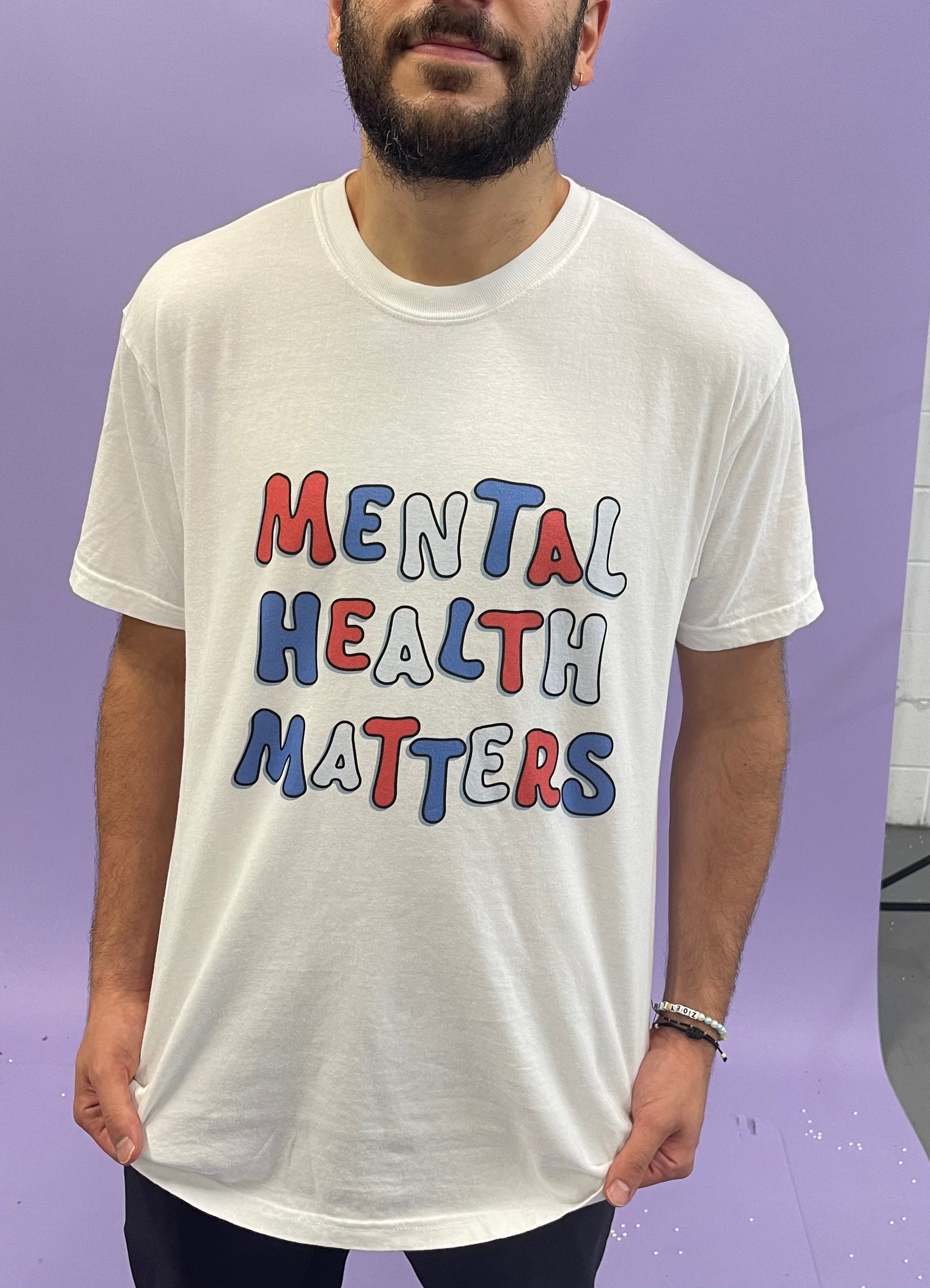 Mental Health Matters (Red, White, & Blue) - T-Shirt