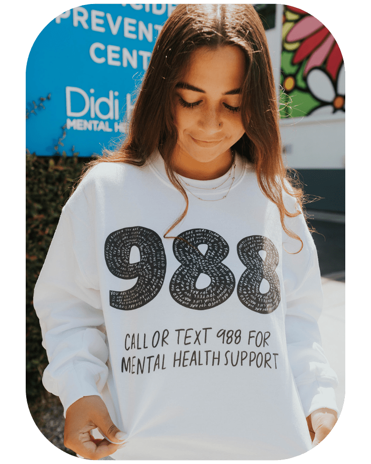 988 / You Are Loved, You Are Not A Burden, You Matter (includes a back-print!) - Sweatshirt