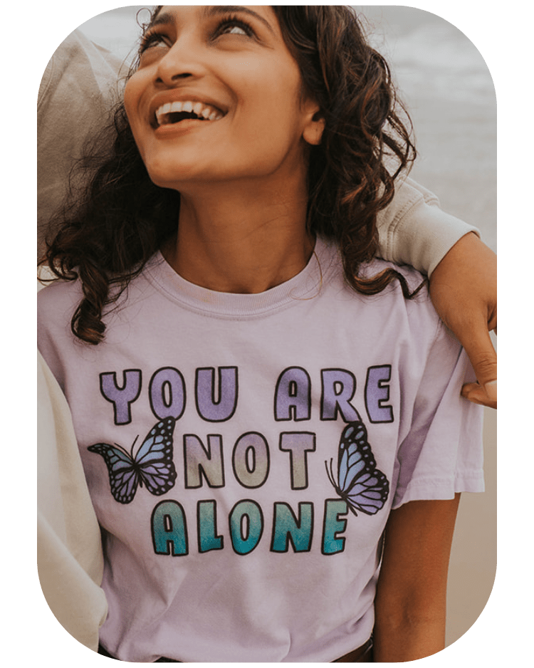 You Are Not Alone (Butterflies) - T-Shirt