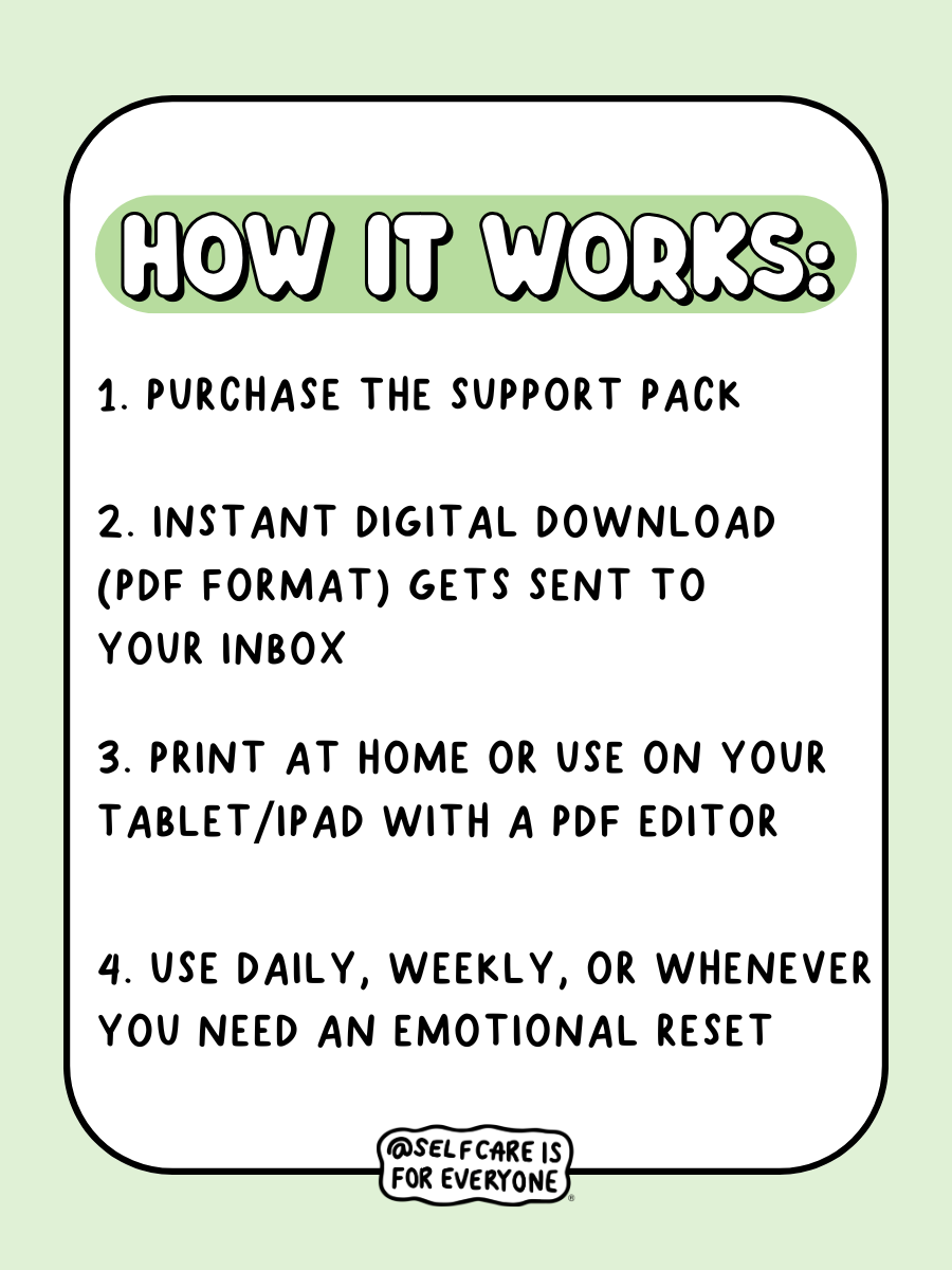 The Complete Self-Care Printable Bundle (All 3 Printable PDF's) - 100+ Pages of Tools, Guidance & Creative Support