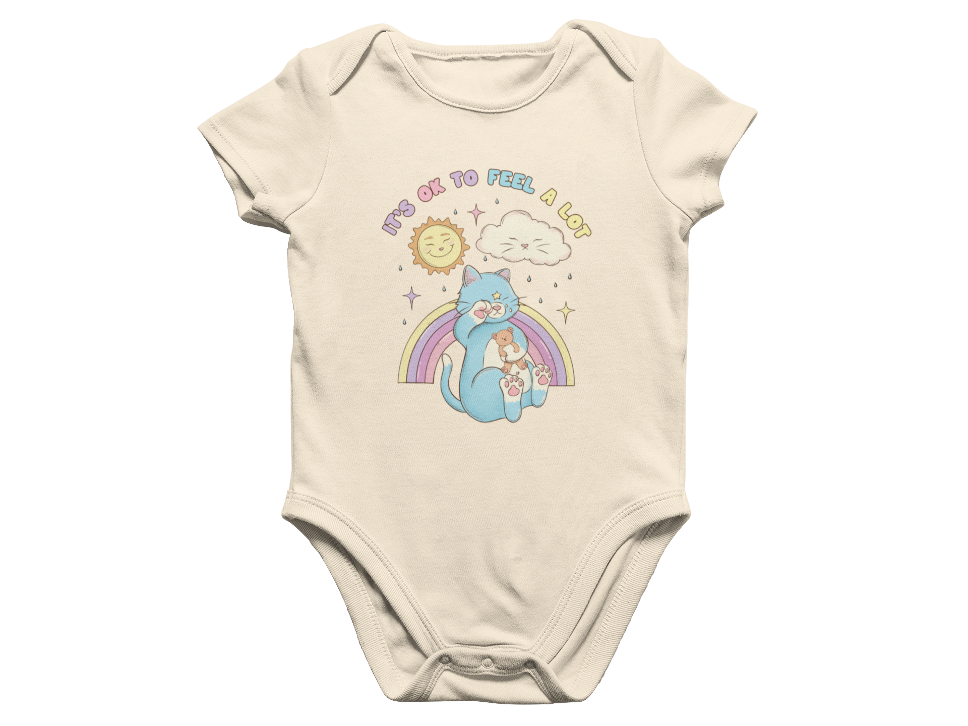 It's OK To Feel A Lot - Baby Onesie