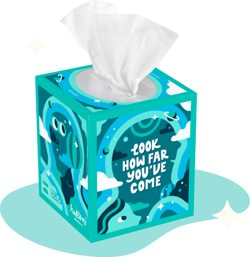 Connection to self kleenex box