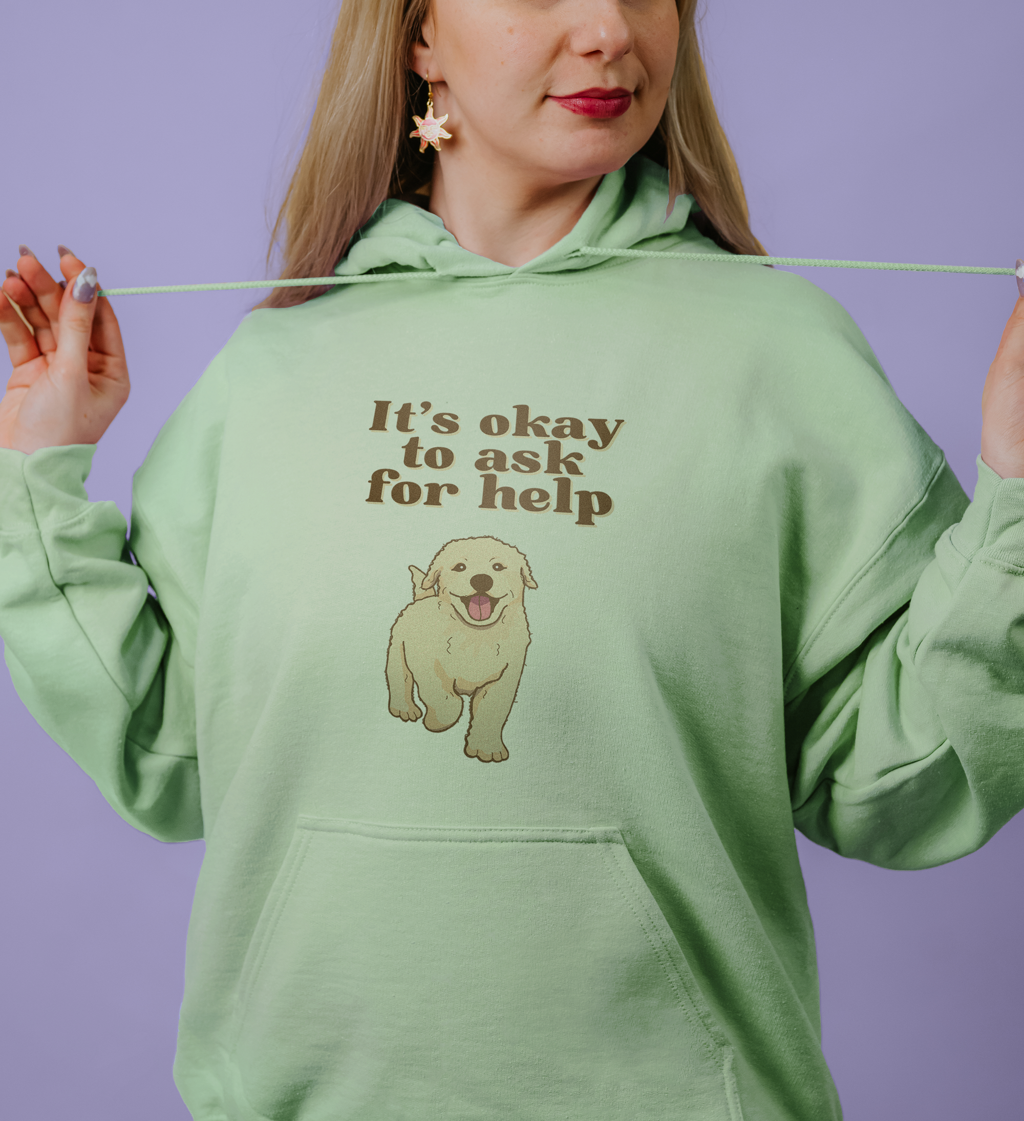 It's Okay To Ask For Help (Dog) - Hoodie