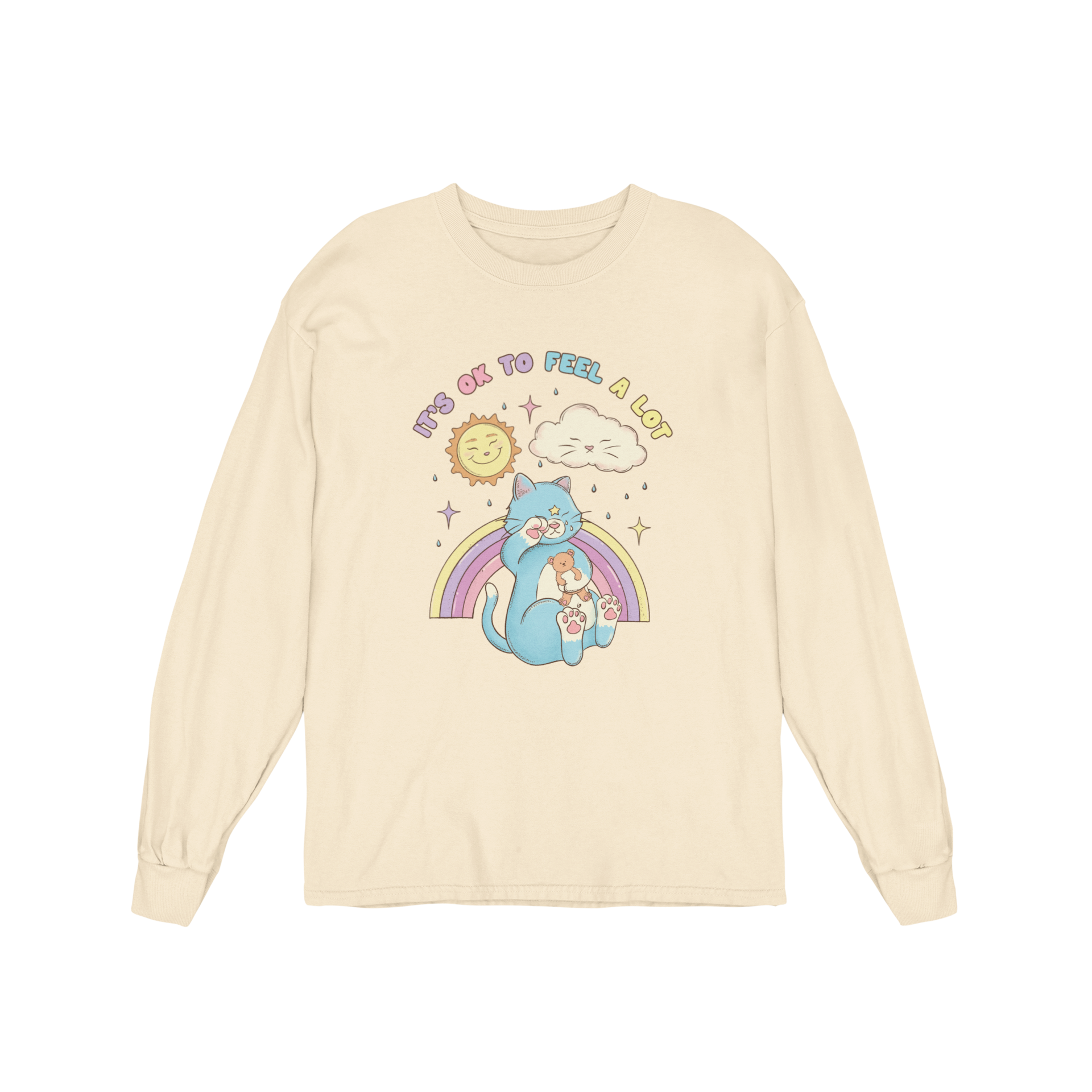 It's OK To Feel A Lot - Long Sleeve Tee