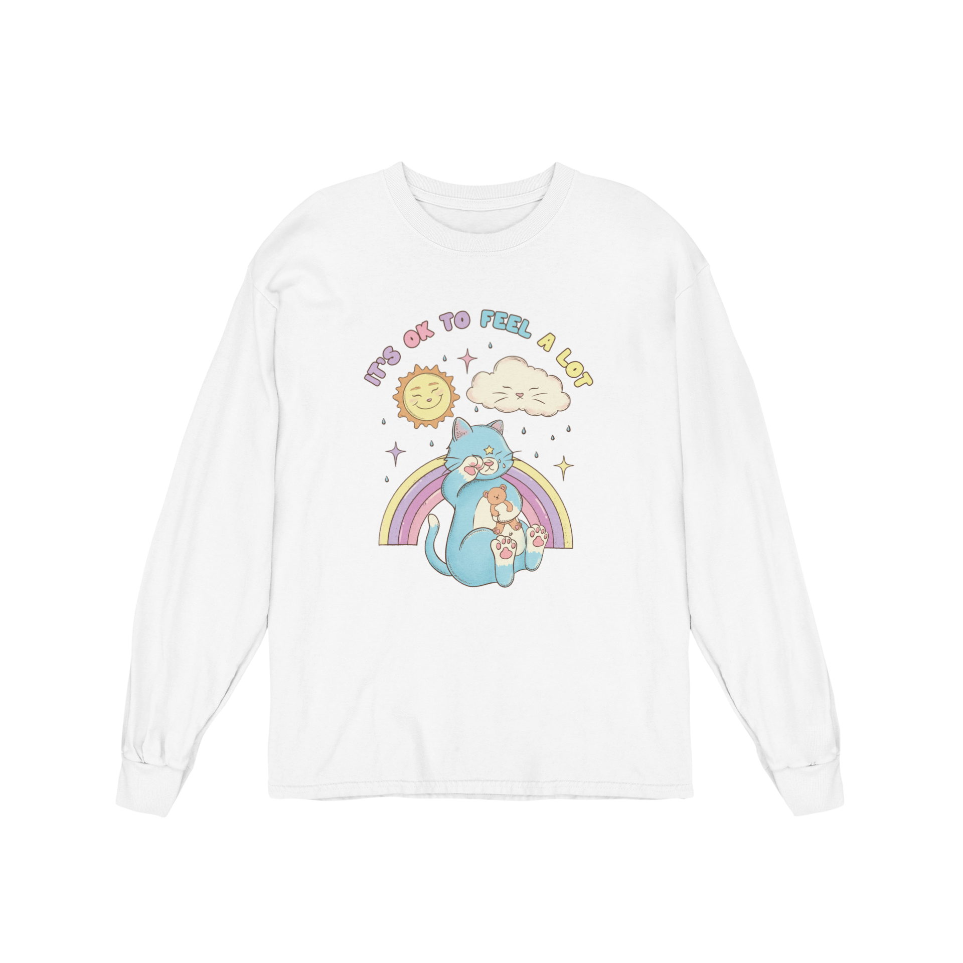 It's OK To Feel A Lot - Long Sleeve Tee