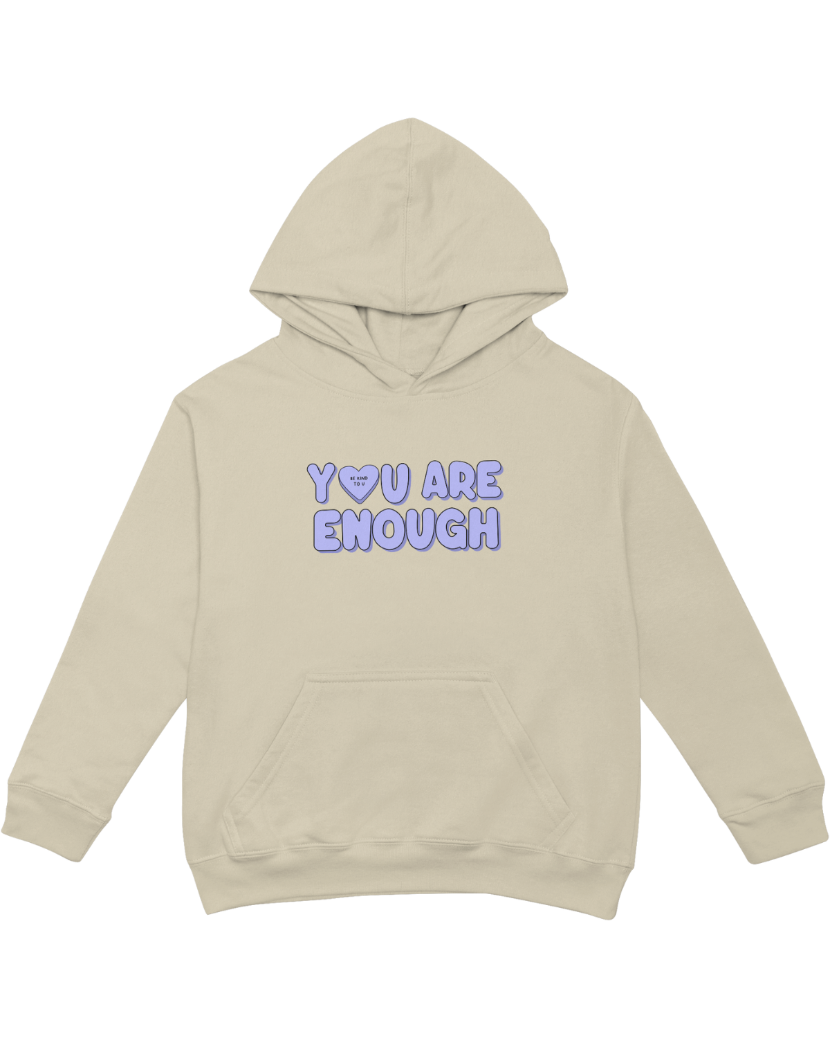 You Are Enough + Candy Hearts (Purple 💜) - Hoodie
