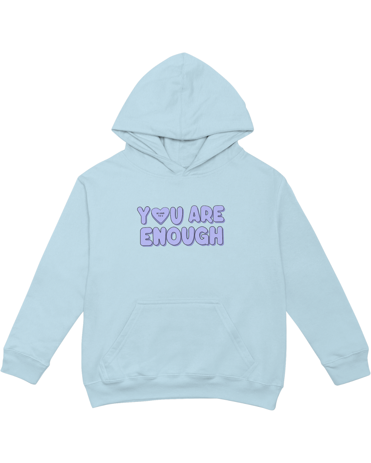 You Are Enough + Candy Hearts (Purple 💜) - Hoodie