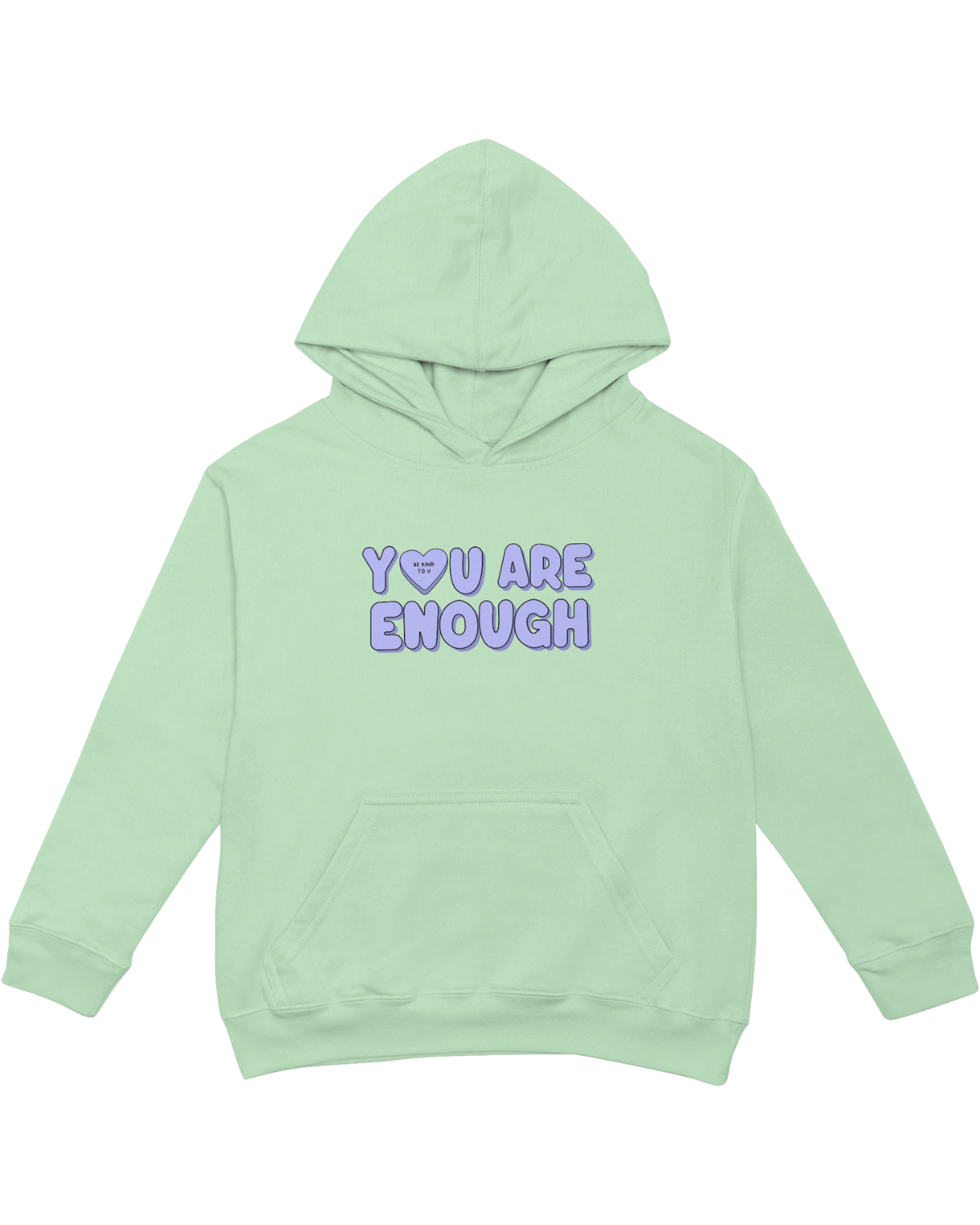 You Are Enough + Candy Hearts (Purple 💜) - Hoodie