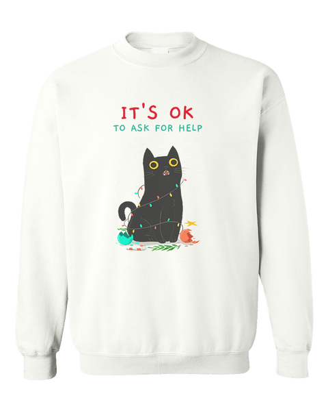 Black cat deals two tone sweatshirt