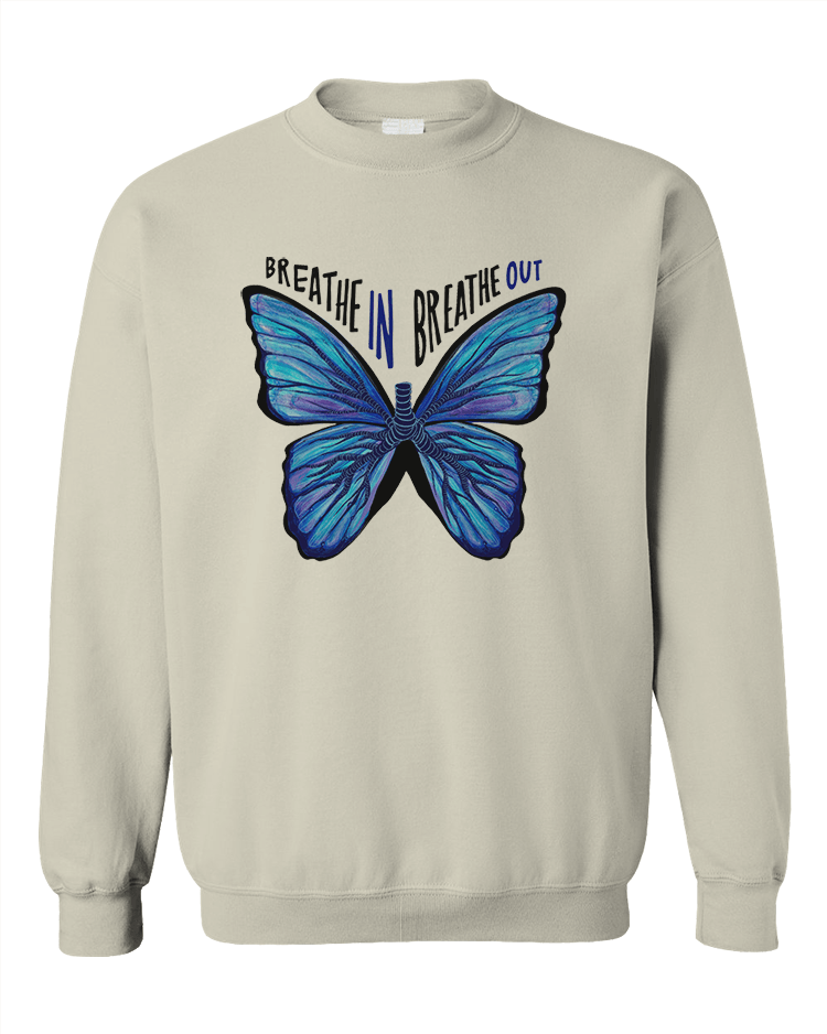 Breathe In, Breathe Out (Butterfly) - Sweatshirt