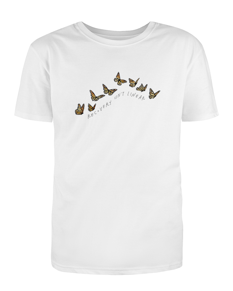 Recovery Isn't Linear (Butterflies) - T-Shirt