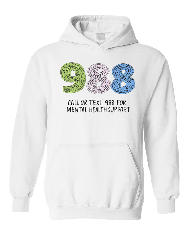 988 / You Are Loved, You Are Not A Burden, You Matter (includes a back-print!) - Sweatshirt