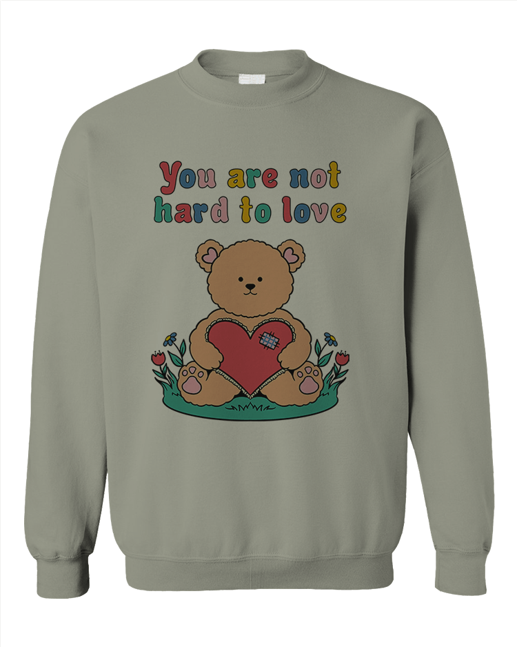No love teddy bear sweatshirt sale