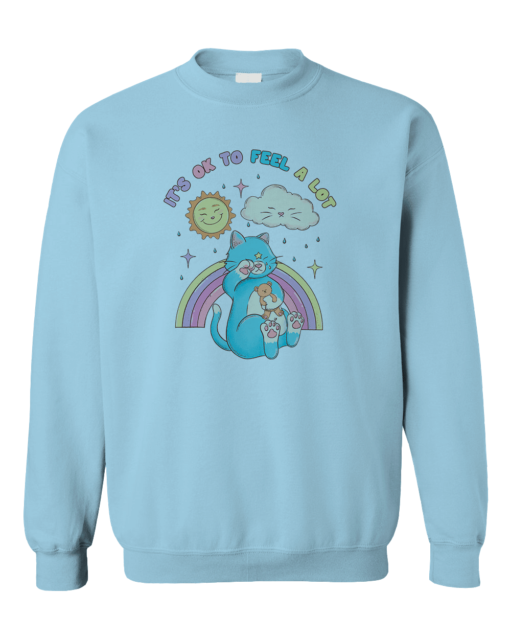 It's OK To Feel A Lot (Cat) - Sweatshirt