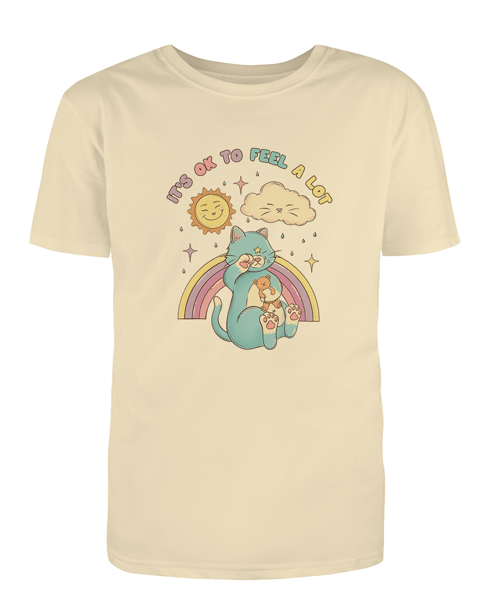 It's OK To Feel A Lot (Cat) - T-Shirt