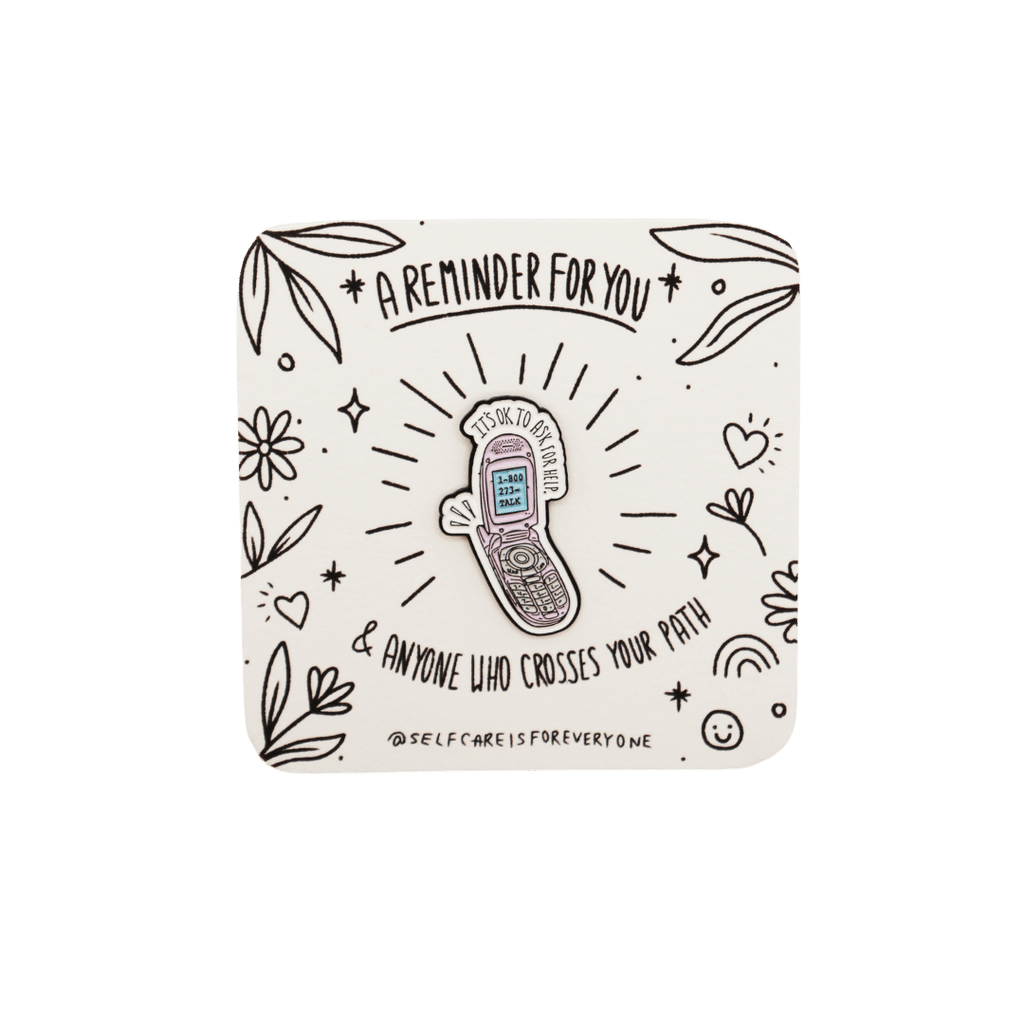 It's Ok To Ask For Help (Flip Phone) - Enamel Pin