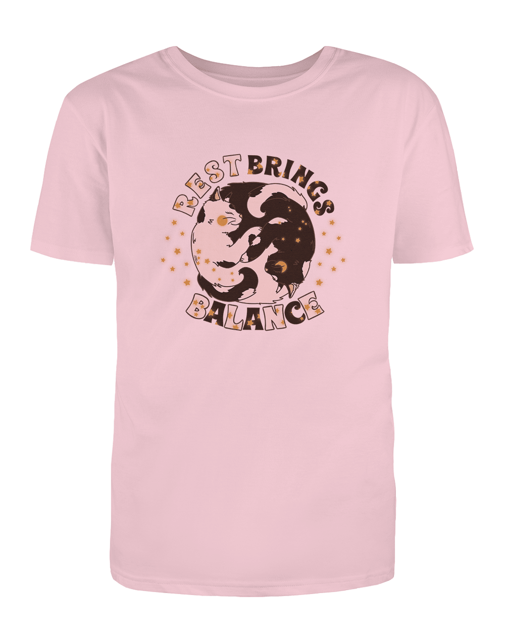 Rest Brings Balance (Yin Yang Cats) - T-Shirt