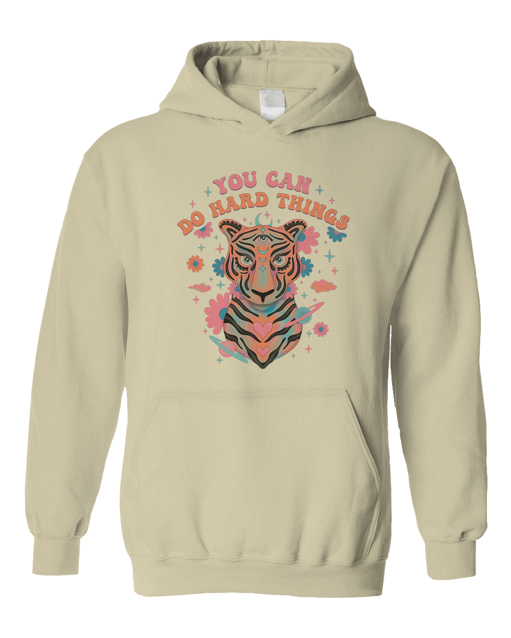 You Can Do Hard Things (Cosmic Tiger) - Hoodie