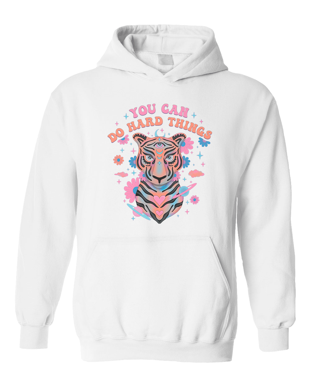 You Can Do Hard Things (Cosmic Tiger) - Hoodie