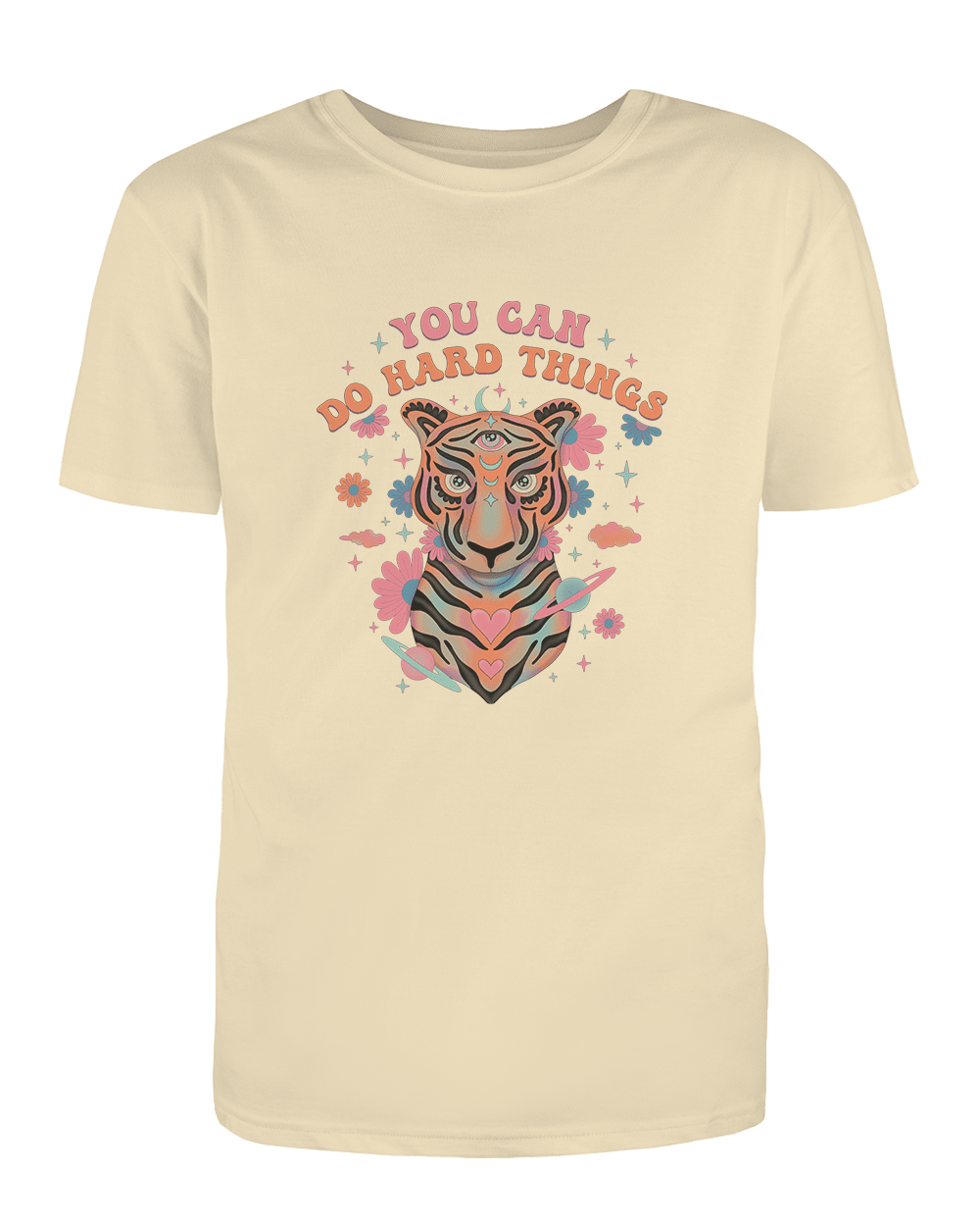 You Can Do Hard Things (Cosmic Tiger) - T-Shirt